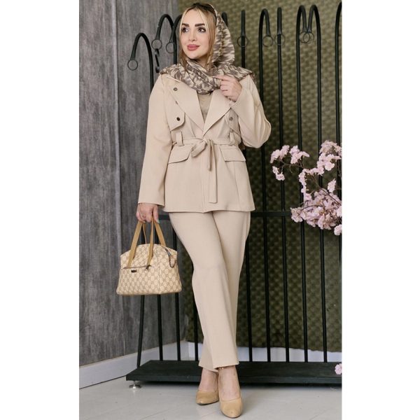 ست کت شلوار کجراه ژیله دار