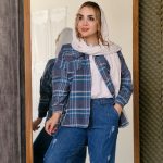 مانتو چهارخونه پاییزه موهر - مانتو پاتریس رشت