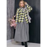 شومیز چهارخونه موهر - مانتو پاتریس رشت