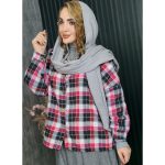 شومیز چهارخونه موهر - مانتو پاتریس رشت