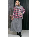 شومیز چهارخونه موهر - مانتو پاتریس رشت