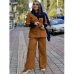 ست کت شلوار مخمل کبریتی - مانتو پاتریس رشت