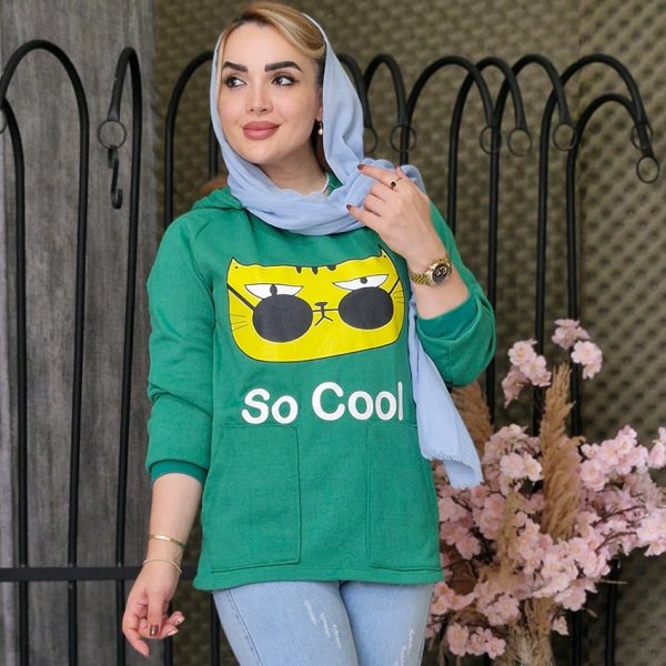 هودی دورس چاپ گربه - مانتو پاتریس رشت