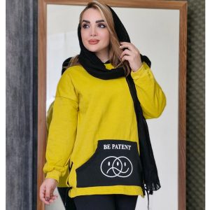 هودی بغل بند چاپی - مانتو پاتریس رشت