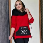 هودی بغل بند چاپی - مانتو پاتریس رشت