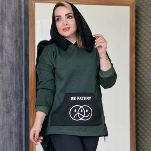 هودی بغل بند چاپی - مانتو پاتریس رشت