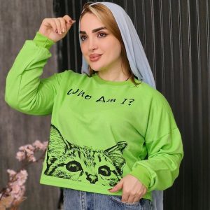 بلوز کراپ گربه - مانتو پاتریس رشت