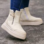 نیم بوت گلدوزی آجر - مانتو پاتریس رشت