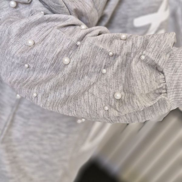 تونیک ملانژ چاپی آستین مرواریدی - مانتو پاتریس رشت