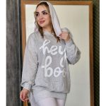 تونیک ملانژ چاپی آستین مرواریدی - مانتو پاتریس رشت