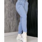 شلوار مام فیت آبی روشن - مانتو پاتریس رشت