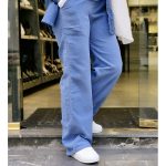 شلوار بگ نیل آبی - مانتو پاتریس رشت