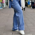 شلوار بگ نیل آبی - مانتو پاتریس رشت