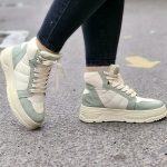 نیم بوت کرم سبز کاپشنی - مانتو پاتریس رشت