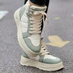 نیم بوت کرم سبز کاپشنی - مانتو پاتریس رشت