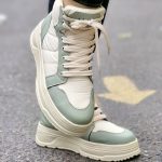 نیم بوت کرم سبز کاپشنی - مانتو پاتریس رشت