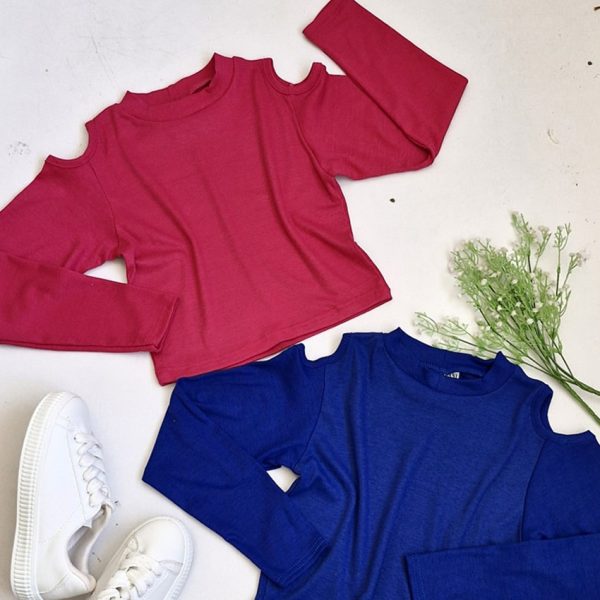 بلوز کراپ سرشونه باز - مانتو پاتریس رشت