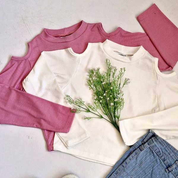 بلوز کراپ سرشونه باز - مانتو پاتریس رشت