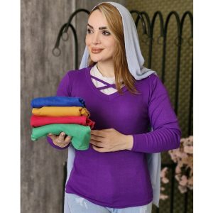 بلوز یقه هفت ضربدری - مانتو پاتریس رشت