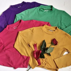 بلوز کراپ 3 گره - مانتو پاتریس رشت