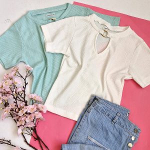 تیشرت کراپ بیسکوییتی سگکی - مانتو پاتریس رشت