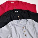 تیشرت فانریپ 3 دکمه چوبی - مانتو پاتریس رشت