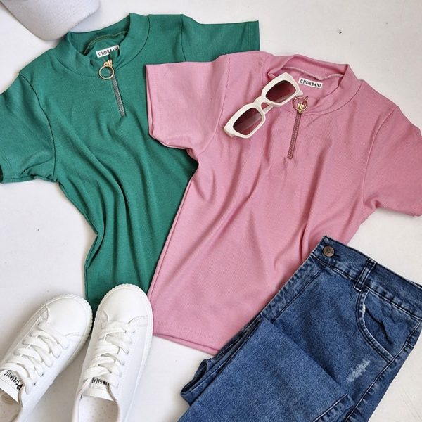 تیشرت فانریپ نیم زیپ - مانتو پاتریس رشت