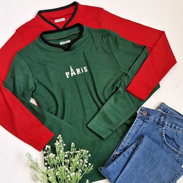 بلوز آستین بلند فانریپ پاریس -