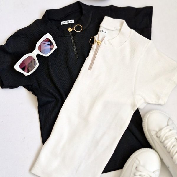 تیشرت فانریپ نیم زیپ - مانتو پاتریس رشت