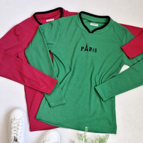 بلوز آستین بلند فانریپ پاریس -