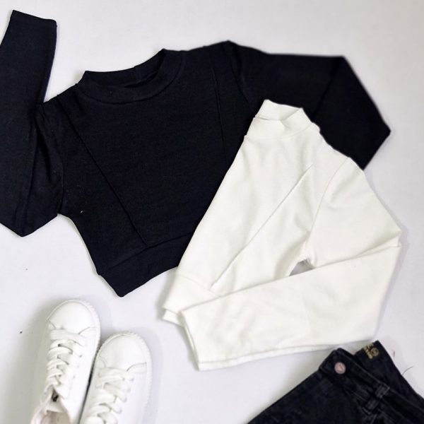 بلوز کراپ خط اریپ - مانتو پاتریس رشت