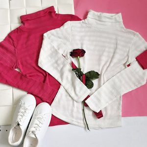 بلوز یقه اسکی حوله ای - مانتو پاتریس رشت