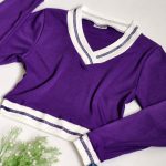 بلوز کراپ نوار سفید - مانتو پاتریس رشت