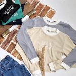 بلوز کراپ یقه سفید - مانتو پاتریس رشت