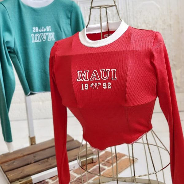 بلوز کراپ یقه سفید - مانتو پاتریس رشت