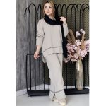 ست بافت دو خط ریز - مانتو پاتریس رشت