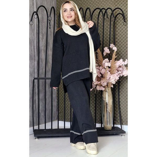 ست بافت دو خط ریز - مانتو پاتریس رشت