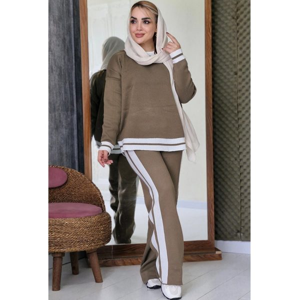 ست بافت 2 خط - مانتو پاتریس رشت