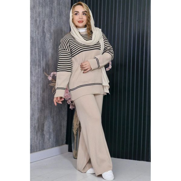 ست بافت خطی - مانتو پاتریس رشت