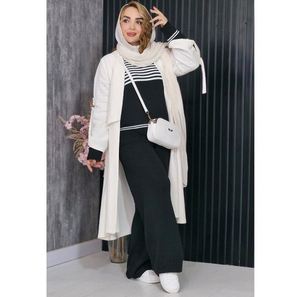 ست بافت خطی - مانتو پاتریس رشت