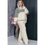 ست بافت خطی - مانتو پاتریس رشت