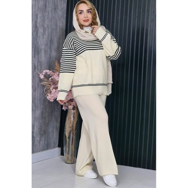 ست بافت خطی - مانتو پاتریس رشت