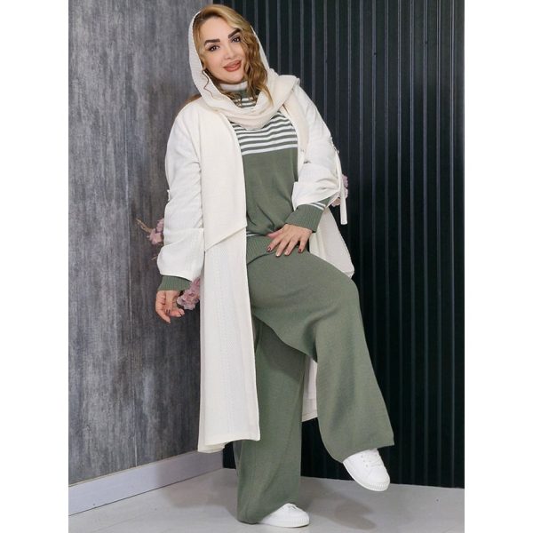 ست بافت خطی - مانتو پاتریس رشت