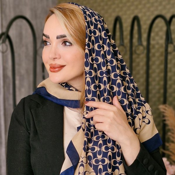 روسری طرحدار دو رنگ - مانتو پاتریس رشت