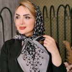 روسری طرحدار دو رنگ - مانتو پاتریس رشت