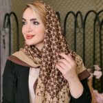 روسری طرحدار دو رنگ - مانتو پاتریس رشت