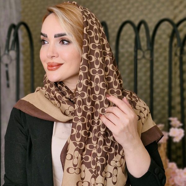 روسری طرحدار دو رنگ - مانتو پاتریس رشت