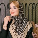 روسری طرحدار دو رنگ - مانتو پاتریس رشت