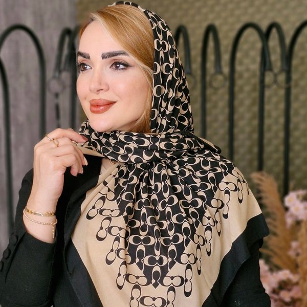 روسری طرحدار دو رنگ - مانتو پاتریس رشت