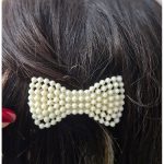 گیره مو پاپیونی مرواریدی - مانتو پاتریس رشت